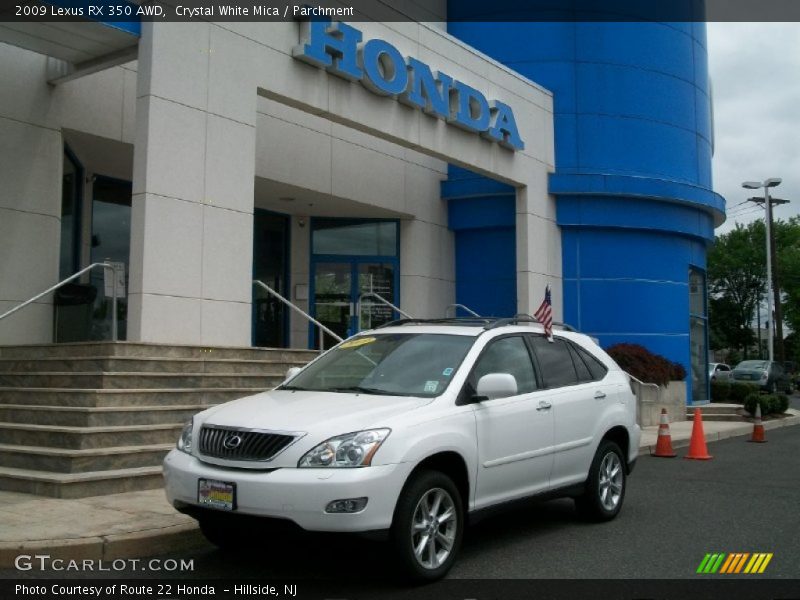 Crystal White Mica / Parchment 2009 Lexus RX 350 AWD