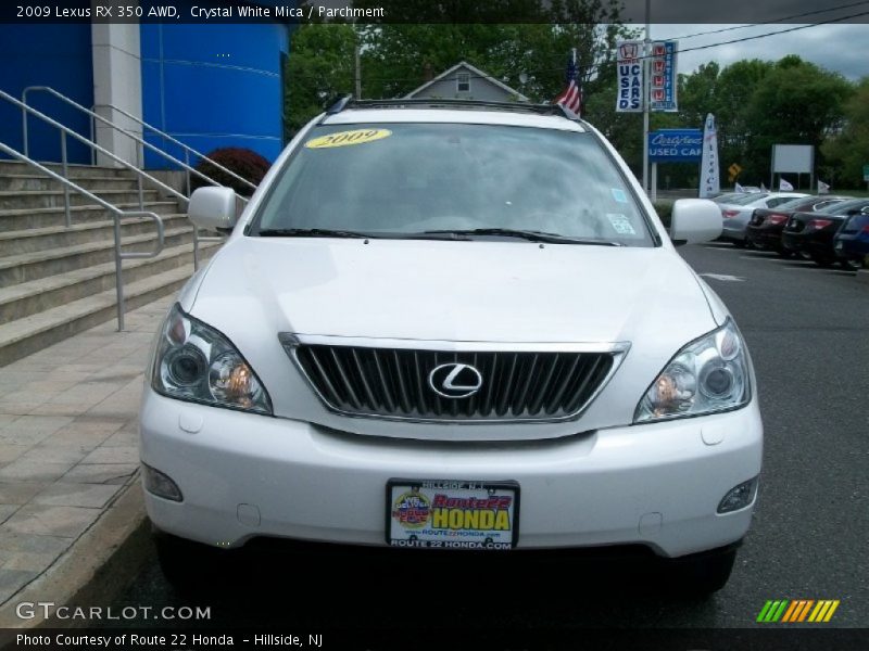 Crystal White Mica / Parchment 2009 Lexus RX 350 AWD
