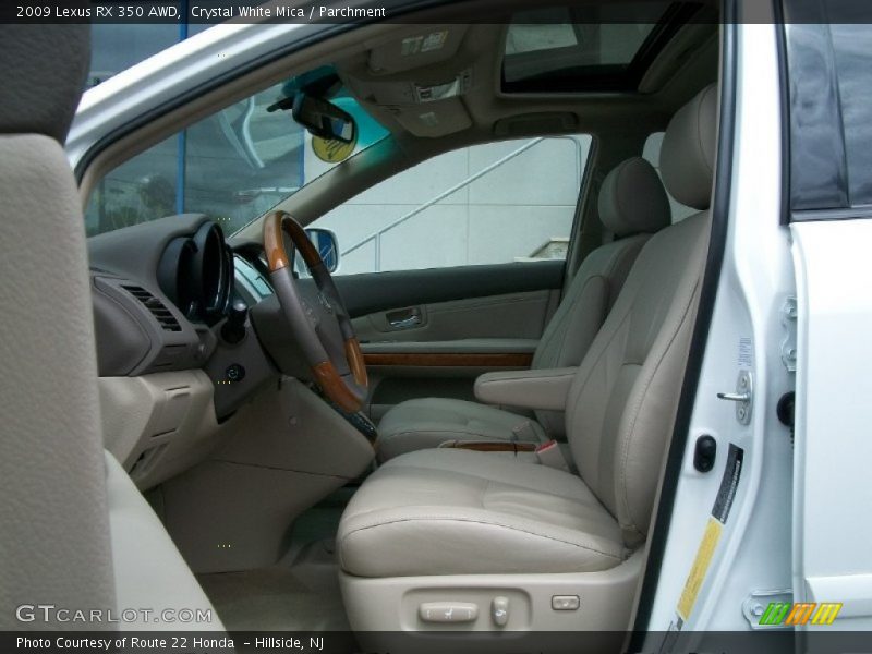 Crystal White Mica / Parchment 2009 Lexus RX 350 AWD