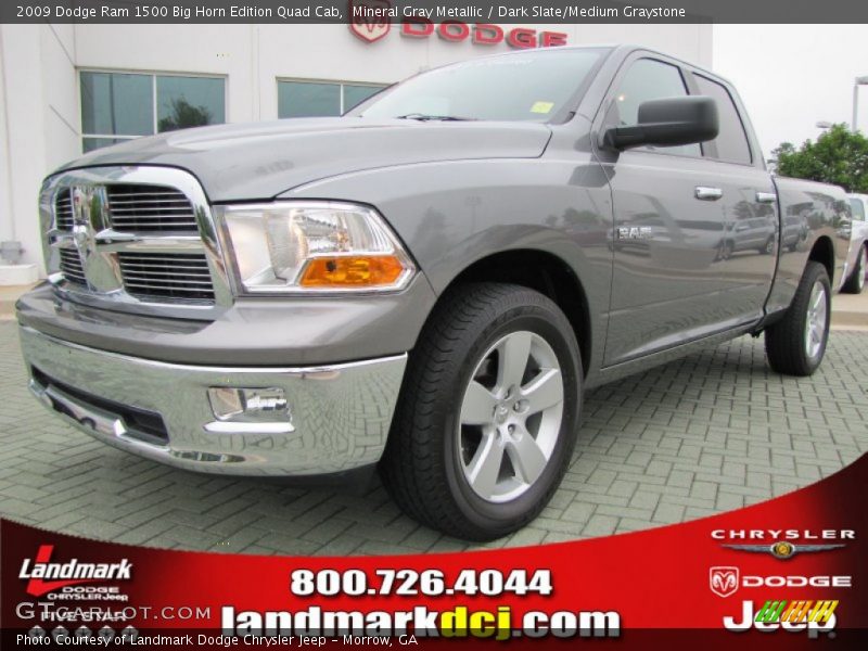 Mineral Gray Metallic / Dark Slate/Medium Graystone 2009 Dodge Ram 1500 Big Horn Edition Quad Cab