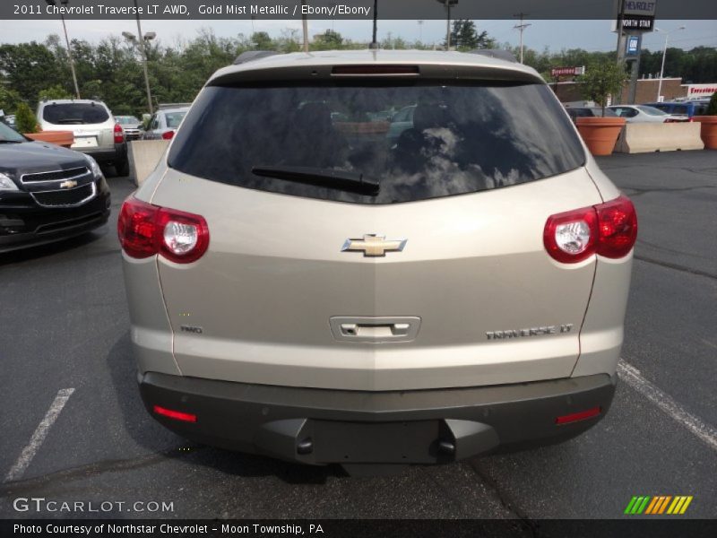 Gold Mist Metallic / Ebony/Ebony 2011 Chevrolet Traverse LT AWD