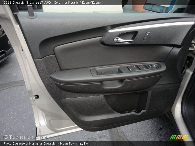 Gold Mist Metallic / Ebony/Ebony 2011 Chevrolet Traverse LT AWD