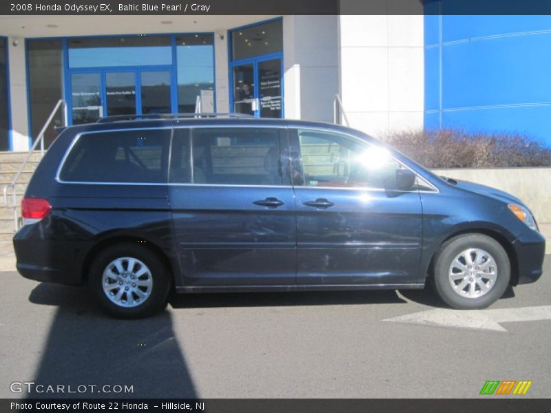 Baltic Blue Pearl / Gray 2008 Honda Odyssey EX
