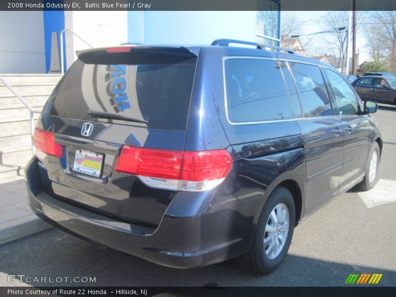 Baltic Blue Pearl / Gray 2008 Honda Odyssey EX