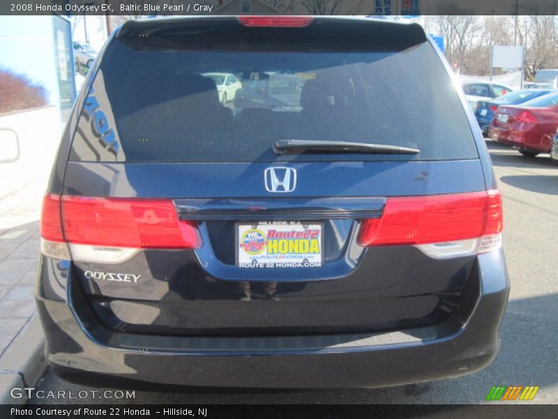 Baltic Blue Pearl / Gray 2008 Honda Odyssey EX