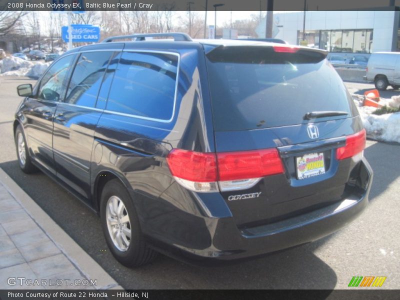 Baltic Blue Pearl / Gray 2008 Honda Odyssey EX