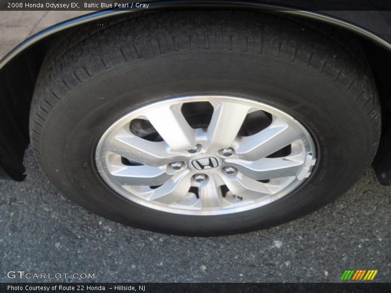 Baltic Blue Pearl / Gray 2008 Honda Odyssey EX