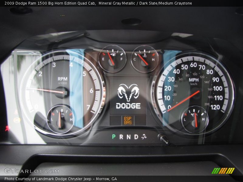 Mineral Gray Metallic / Dark Slate/Medium Graystone 2009 Dodge Ram 1500 Big Horn Edition Quad Cab