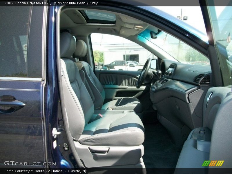 Midnight Blue Pearl / Gray 2007 Honda Odyssey EX-L