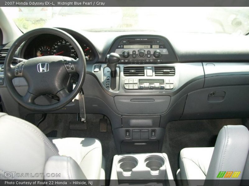 Midnight Blue Pearl / Gray 2007 Honda Odyssey EX-L