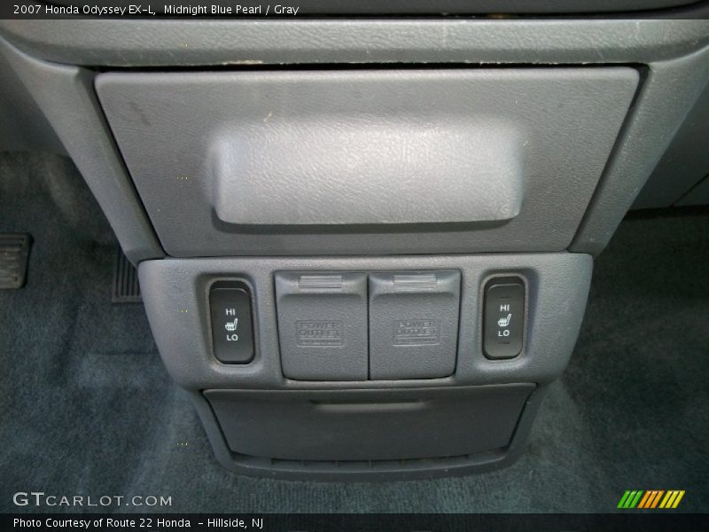 Midnight Blue Pearl / Gray 2007 Honda Odyssey EX-L