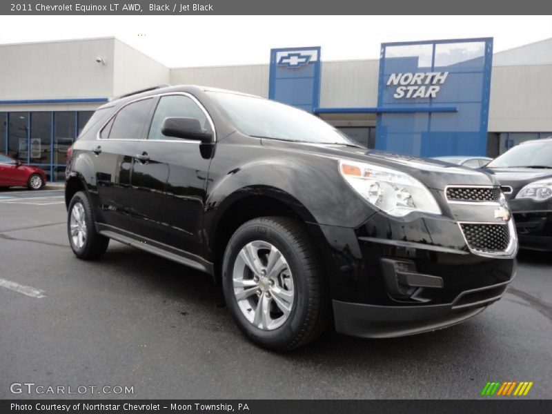 Black / Jet Black 2011 Chevrolet Equinox LT AWD