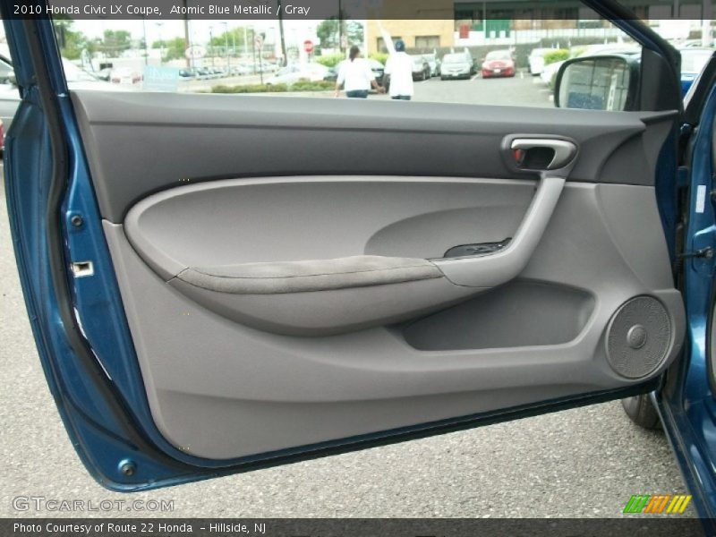 Atomic Blue Metallic / Gray 2010 Honda Civic LX Coupe