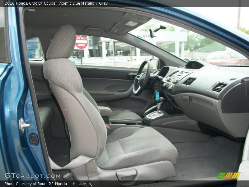 Atomic Blue Metallic / Gray 2010 Honda Civic LX Coupe