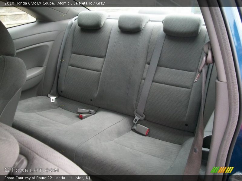Atomic Blue Metallic / Gray 2010 Honda Civic LX Coupe