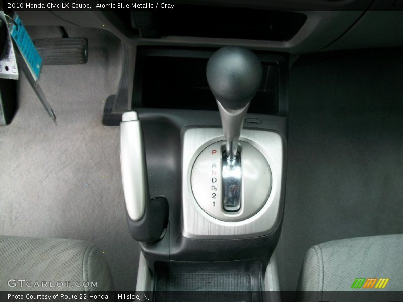 Atomic Blue Metallic / Gray 2010 Honda Civic LX Coupe