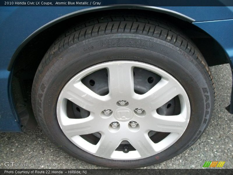 Atomic Blue Metallic / Gray 2010 Honda Civic LX Coupe