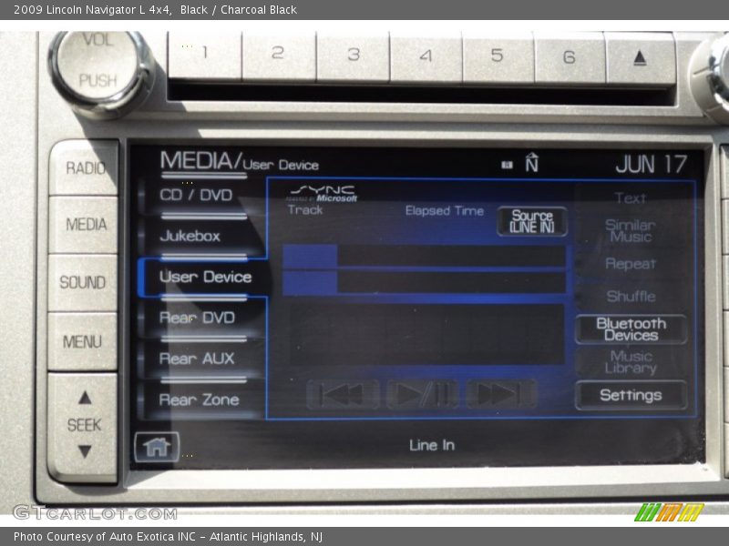 Controls of 2009 Navigator L 4x4