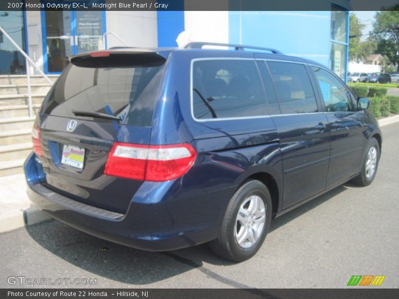 Midnight Blue Pearl / Gray 2007 Honda Odyssey EX-L