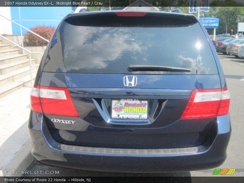 Midnight Blue Pearl / Gray 2007 Honda Odyssey EX-L