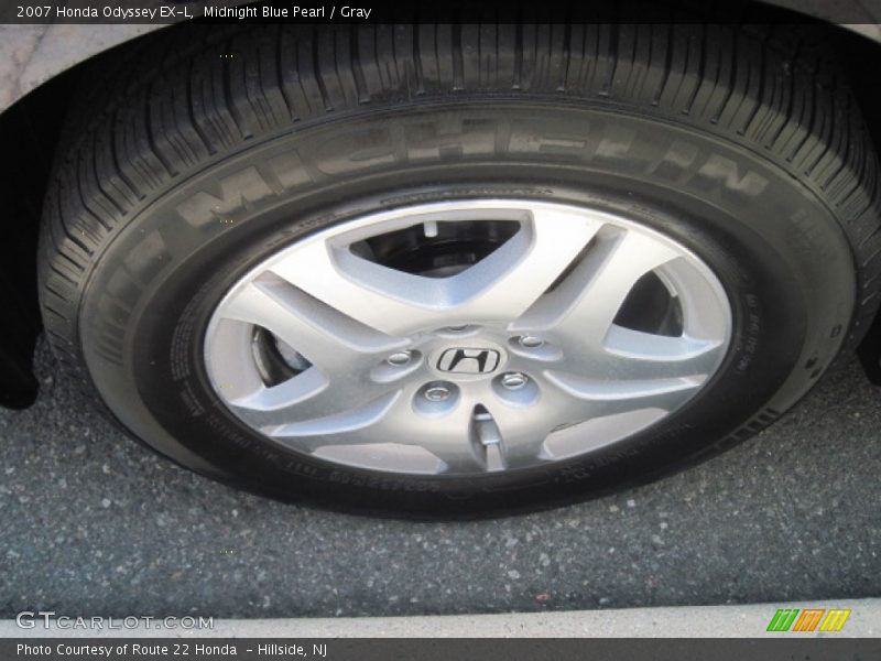 Midnight Blue Pearl / Gray 2007 Honda Odyssey EX-L
