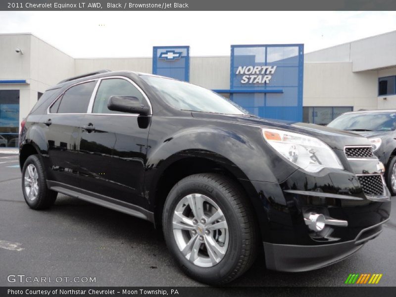 Black / Brownstone/Jet Black 2011 Chevrolet Equinox LT AWD