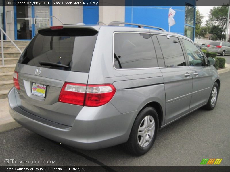 Slate Green Metallic / Gray 2007 Honda Odyssey EX-L