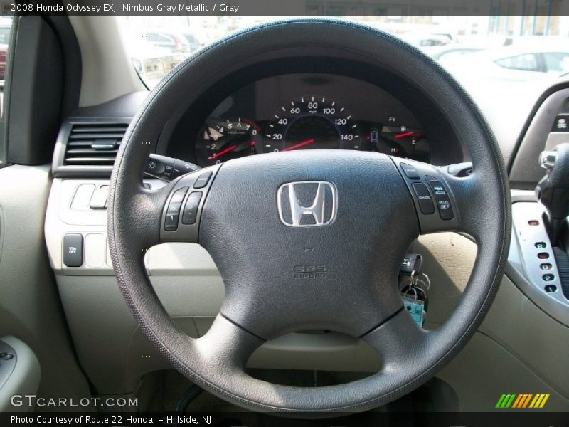 Nimbus Gray Metallic / Gray 2008 Honda Odyssey EX