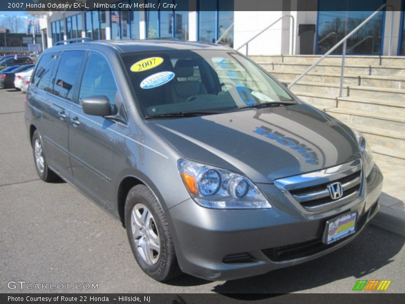 Nimbus Gray Metallic / Gray 2007 Honda Odyssey EX-L