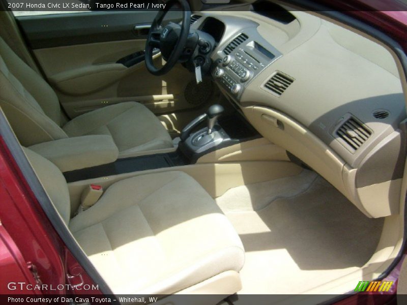 Tango Red Pearl / Ivory 2007 Honda Civic LX Sedan