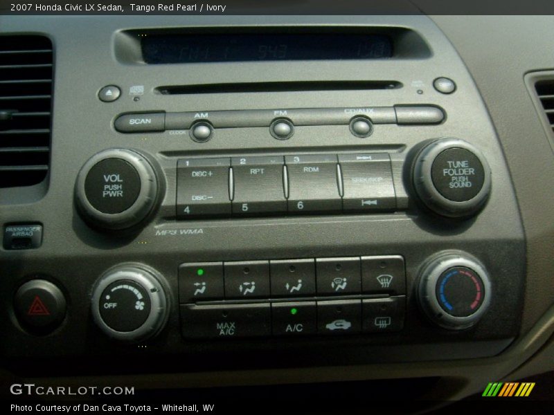 Tango Red Pearl / Ivory 2007 Honda Civic LX Sedan