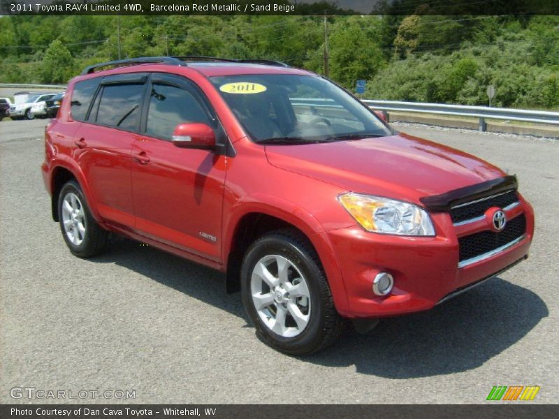Barcelona Red Metallic / Sand Beige 2011 Toyota RAV4 Limited 4WD