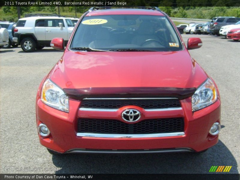 Barcelona Red Metallic / Sand Beige 2011 Toyota RAV4 Limited 4WD