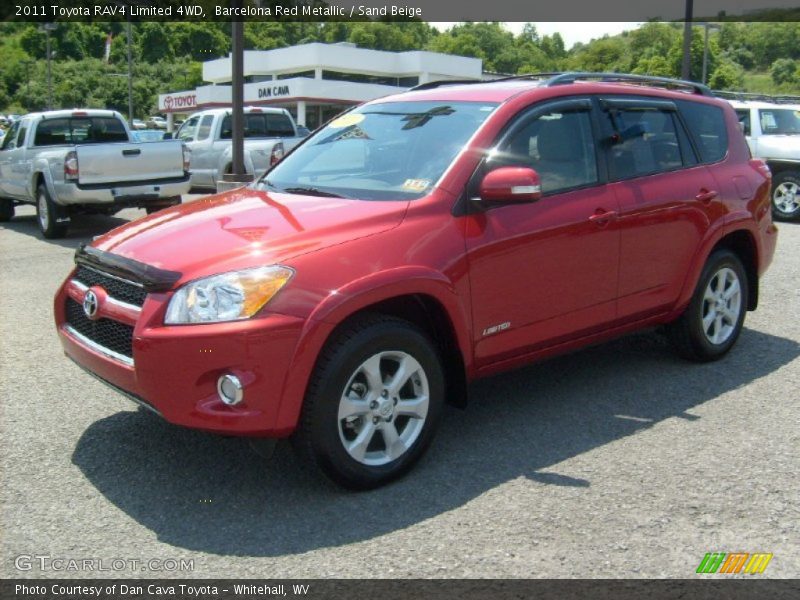 Barcelona Red Metallic / Sand Beige 2011 Toyota RAV4 Limited 4WD