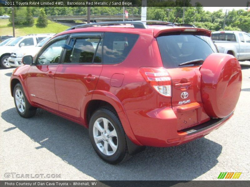 Barcelona Red Metallic / Sand Beige 2011 Toyota RAV4 Limited 4WD