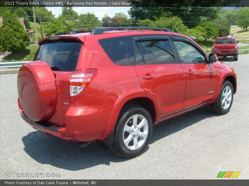 Barcelona Red Metallic / Sand Beige 2011 Toyota RAV4 Limited 4WD