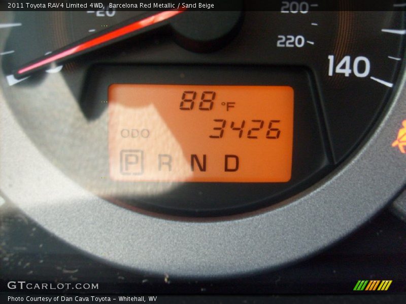 Barcelona Red Metallic / Sand Beige 2011 Toyota RAV4 Limited 4WD