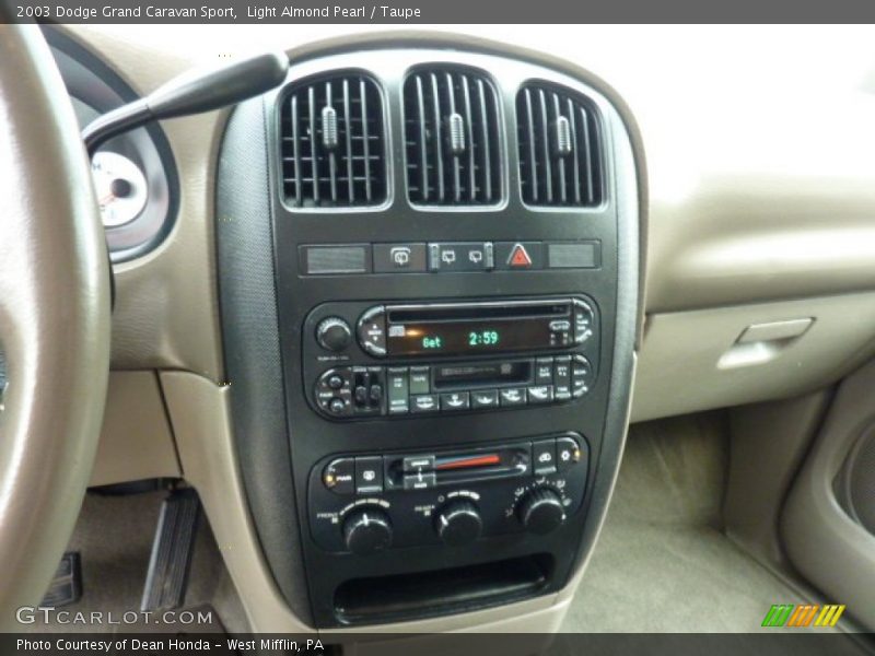 Controls of 2003 Grand Caravan Sport