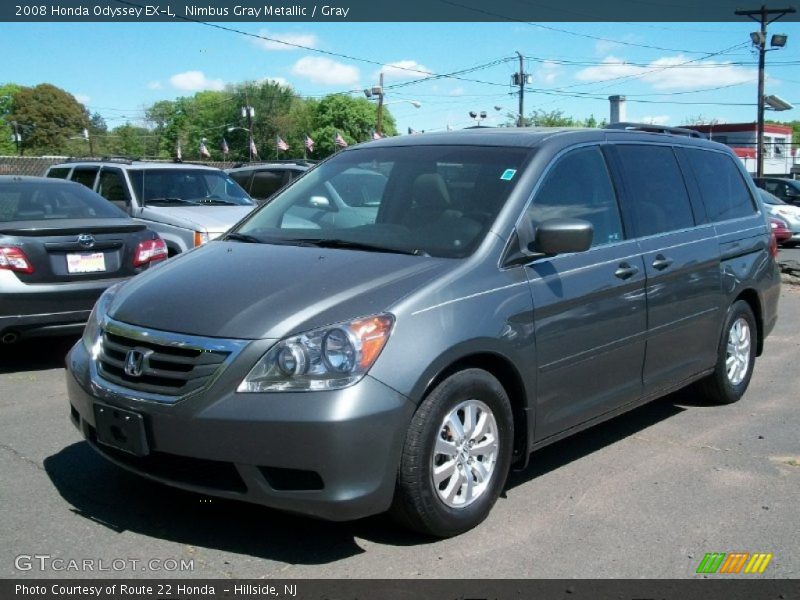 Nimbus Gray Metallic / Gray 2008 Honda Odyssey EX-L