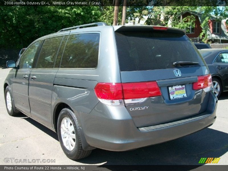 Nimbus Gray Metallic / Gray 2008 Honda Odyssey EX-L