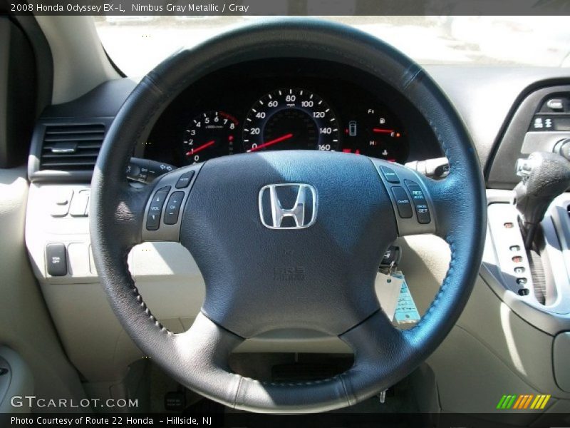 Nimbus Gray Metallic / Gray 2008 Honda Odyssey EX-L