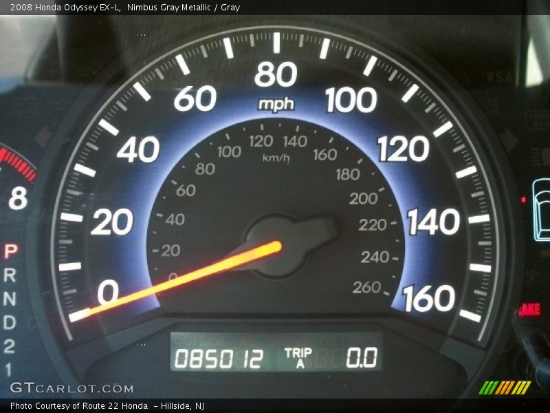 Nimbus Gray Metallic / Gray 2008 Honda Odyssey EX-L
