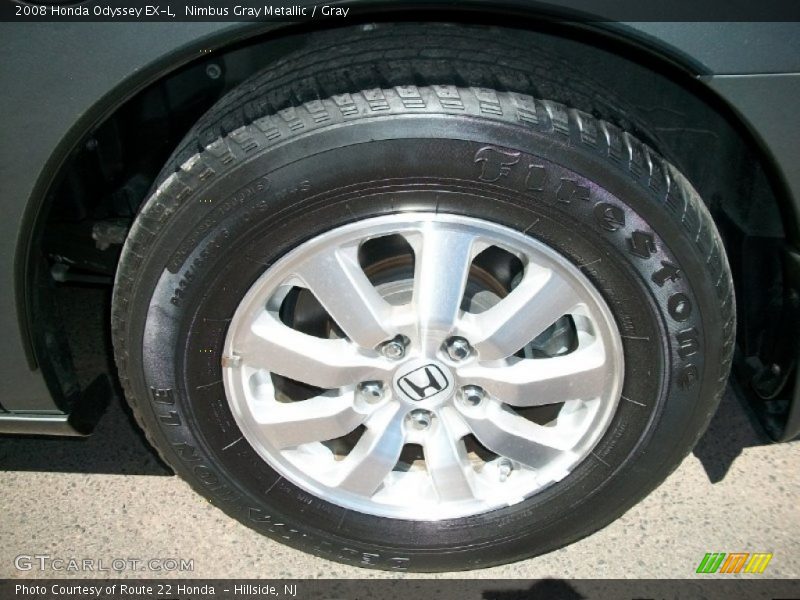 Nimbus Gray Metallic / Gray 2008 Honda Odyssey EX-L