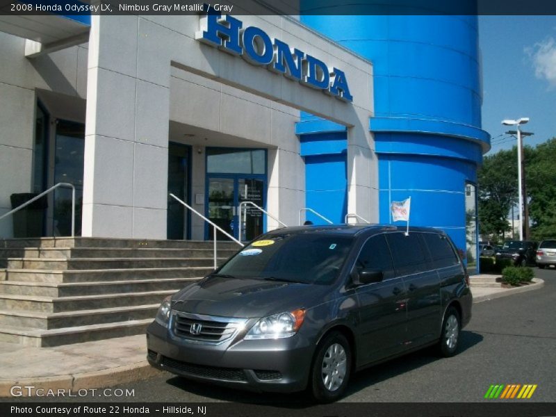 Nimbus Gray Metallic / Gray 2008 Honda Odyssey LX