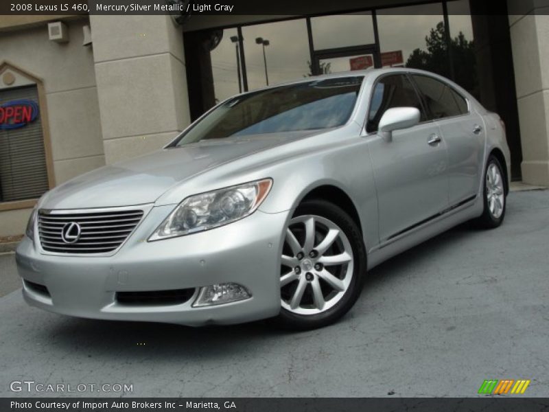 Mercury Silver Metallic / Light Gray 2008 Lexus LS 460
