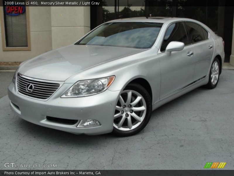 Mercury Silver Metallic / Light Gray 2008 Lexus LS 460