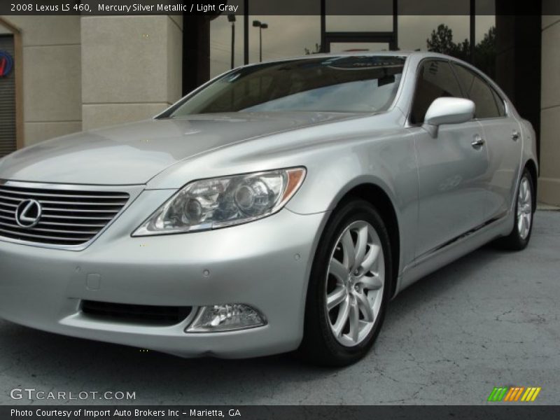 Mercury Silver Metallic / Light Gray 2008 Lexus LS 460
