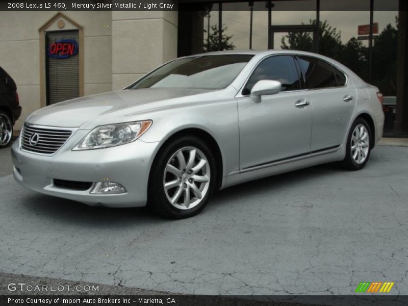 Mercury Silver Metallic / Light Gray 2008 Lexus LS 460