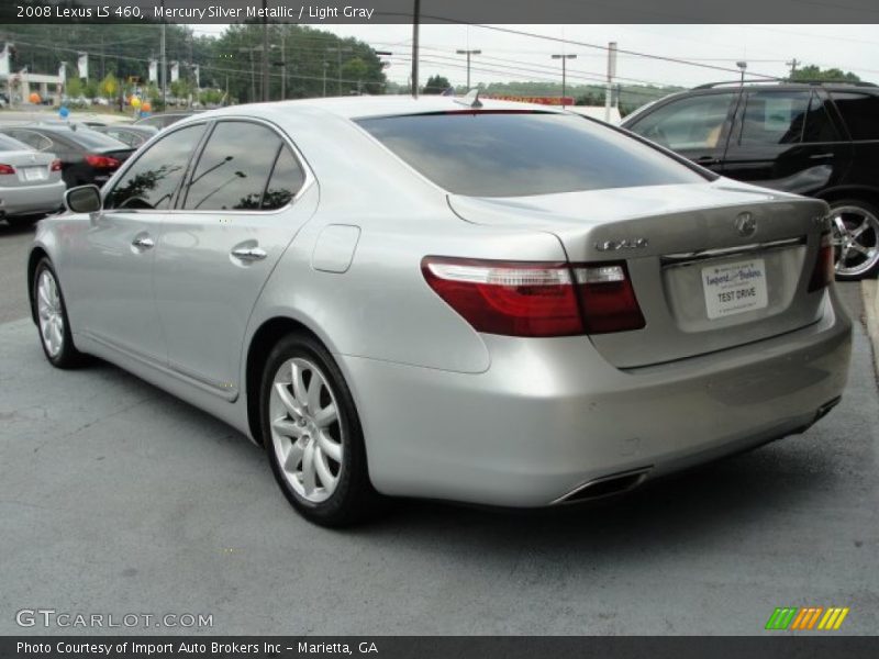 Mercury Silver Metallic / Light Gray 2008 Lexus LS 460