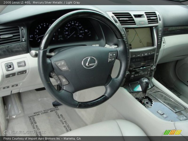 Mercury Silver Metallic / Light Gray 2008 Lexus LS 460